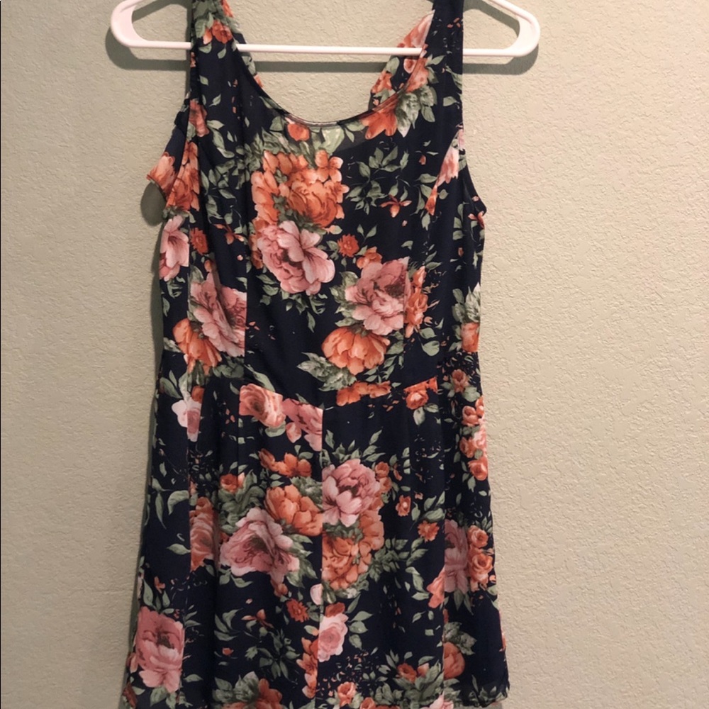 Floral Romper with Ruffle Detail - Never been worn